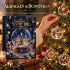 Christmas Bauble Advent Calendar 24-Day Countdown With 24 Ornaments