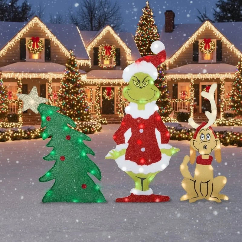Christmas Garden Decoration LED Weather-Resistant With Ground Stakes
