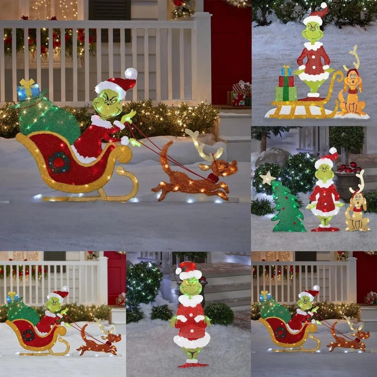 Christmas Garden Decoration LED Weather-Resistant With Ground Stakes
