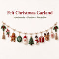 Christmas Garland Handmade Felt Reusable@endsection