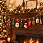 Christmas Garland Handmade Felt Reusable@endsection
