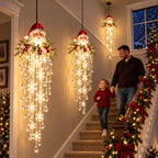 Christmas Hanging Light Cascading LED Crystal Drops