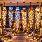 Christmas Hanging Light Cascading LED Crystal Drops