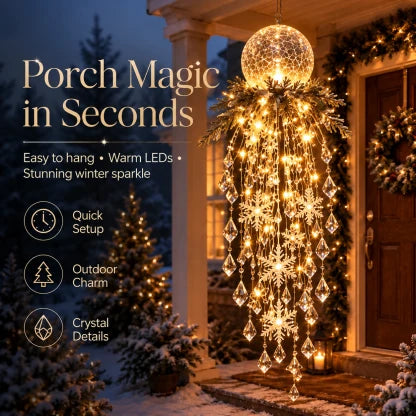 Christmas Hanging Lights Cascading LED Remote-Controlled