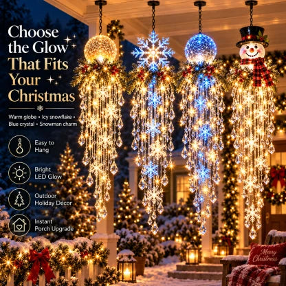 Christmas Hanging Lights Cascading LED Remote-Controlled