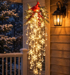 Christmas Hanging Lights Cascading LED Remote-Controlled