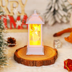 Christmas Lantern LED Moving Santa Motif