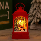 Christmas Lantern LED Moving Santa Motif