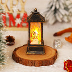 Christmas Lantern LED Moving Santa Motif