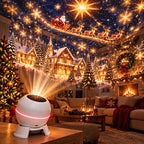 Christmas Light Projector Animated Patterns USB Powered Indoor Use