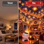 Christmas Light Projector Animated Patterns USB-Powered Indoor Use