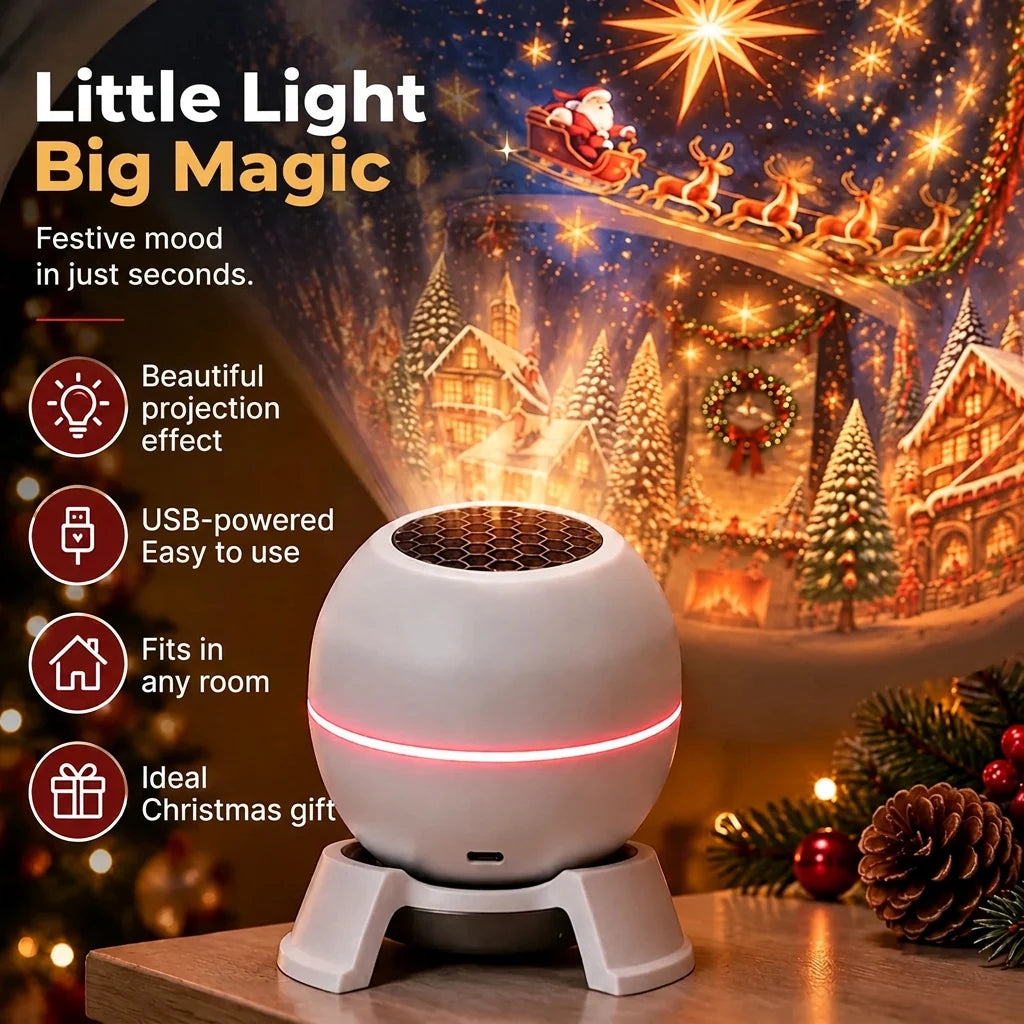Christmas Light Projector Moving Patterns USB Powered