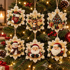 Christmas Ornament Kit Diamond Painting Set of 6