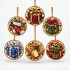 Christmas Ornament Kit Diamond Painting Set of 6