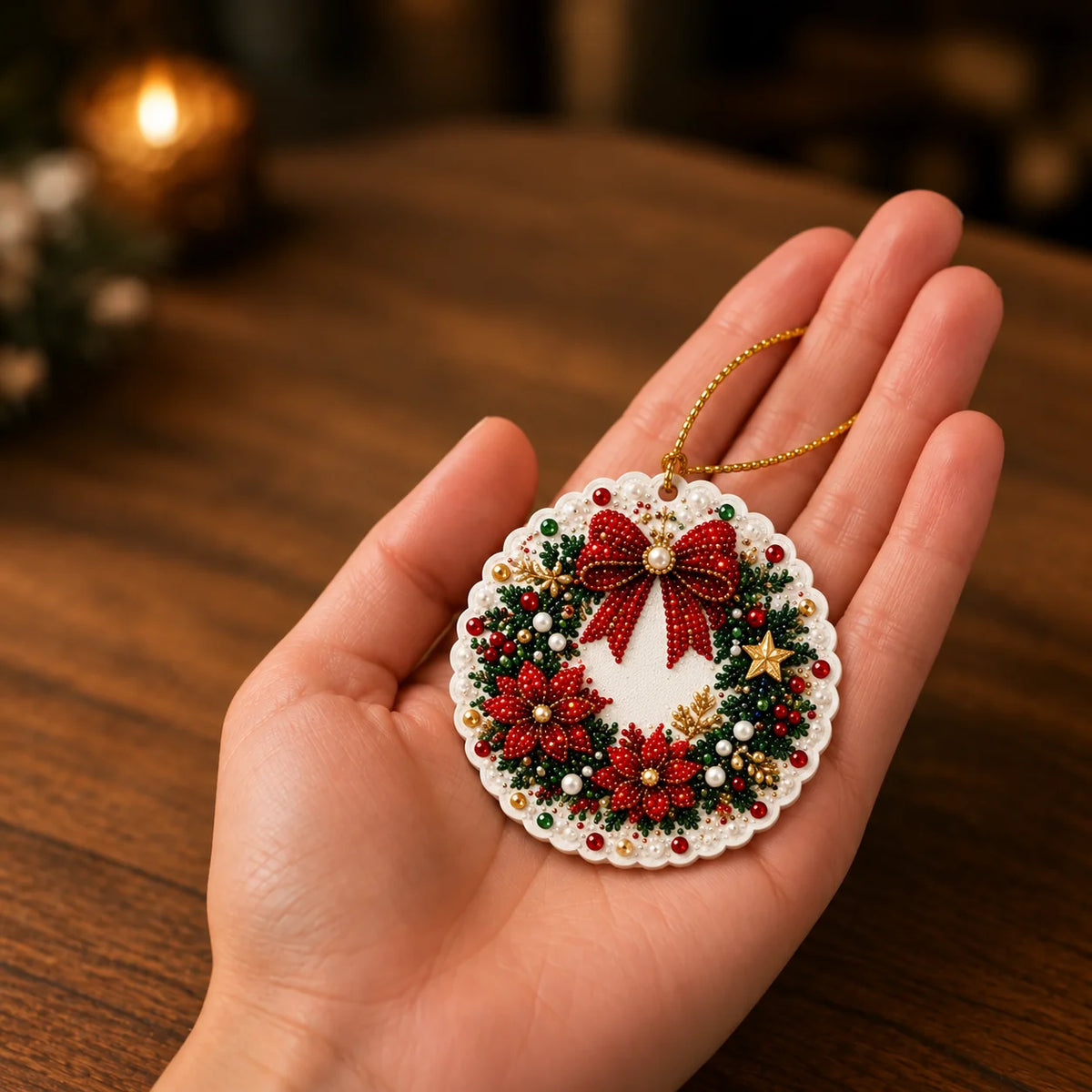 Christmas Ornament Kit Diamond Painting Set of 6