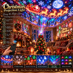 Christmas Projector 15+ Patterns With Remote Control