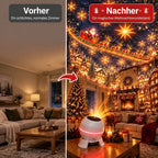 Christmas Projector Light Indoor Festive Motifs Warm Lighting