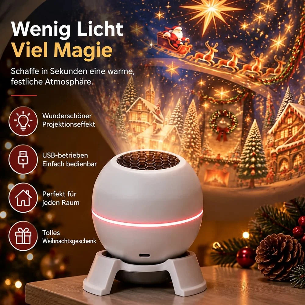 Christmas Projector Light Indoor Festive Motifs Warm Lighting