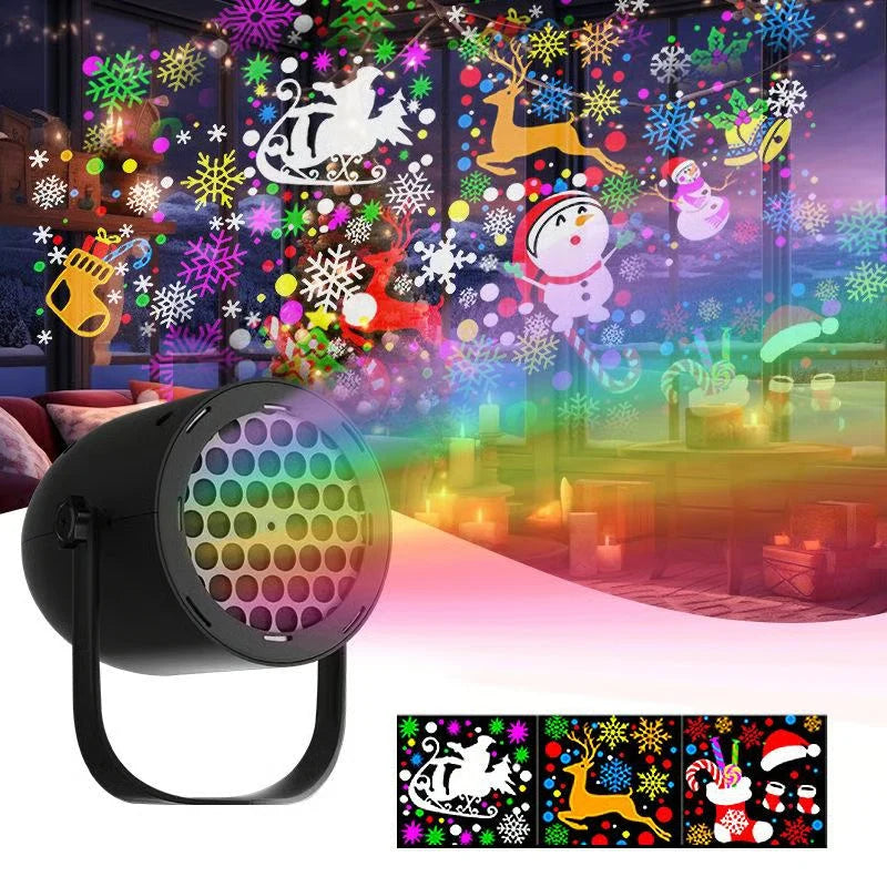 Christmas Projector Light LED 16 Patterns IP44 Weather-Resistant