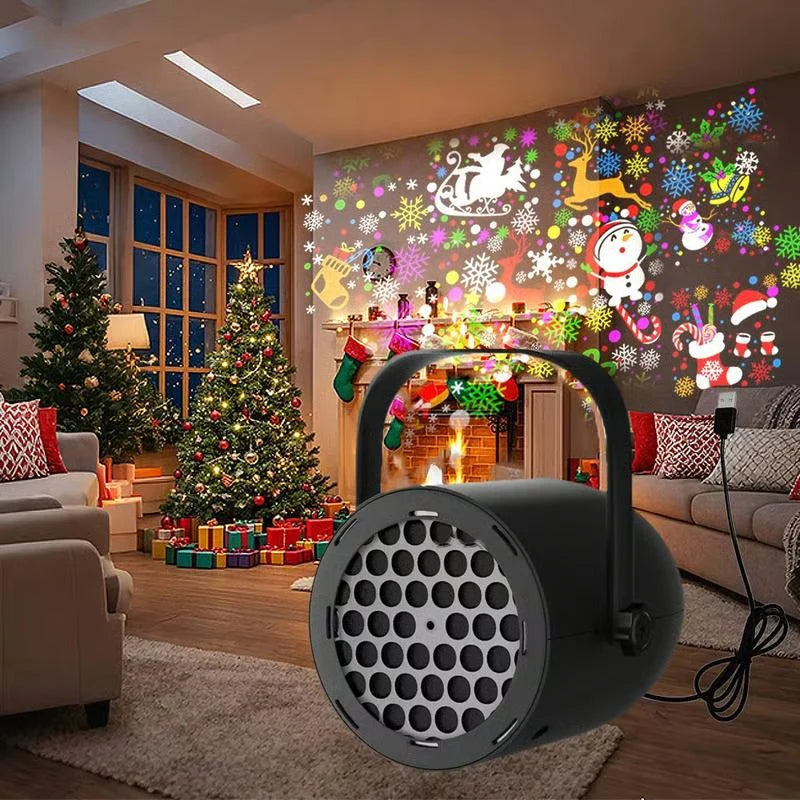 Christmas Projector Light LED 16 Patterns IP44 Weather-Resistant