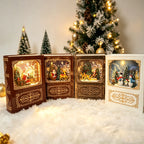 Christmas Snow Globe Decoration LED Santa Scene