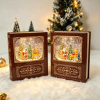 Christmas Snow Globe Decoration LED Santa Scene