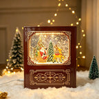 Christmas Snow Globe Decoration LED Santa Scene