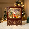 Christmas Snow Globe Decoration LED Santa Scene
