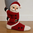 Christmas Socks 3D Hugging Character Knitted Holiday Style