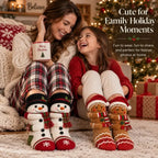 Christmas Socks 3D Hugging Character Knitted Holiday Style
