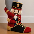 Christmas Socks 3D Hugging Character Knitted Holiday Style