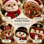 Christmas Socks 3D Hugging Character Knitted Holiday Style