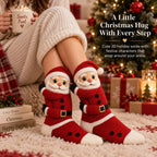 Christmas Socks 3D Hugging Character Knitted Holiday Style