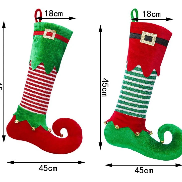Christmas Stocking Santa Design Sparkling Details