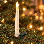 Christmas Tree Candle Lights Cordless Remote-Controlled LED Set of 20