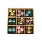 Christmas Tree Ornaments Shatterproof Assorted Finishes Set of 54