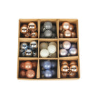 Christmas Tree Ornaments Shatterproof Assorted Finishes Set of 54