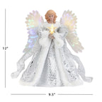 Christmas Tree Topper Animated Fiber Optic Wings & Illuminated Star