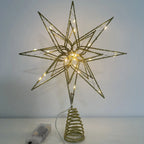 Christmas Tree Topper Iron 20 LED Lights