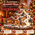 Christmas Village Decoration Animated Cable Cars & Ski Slope