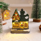 Christmas Village Decoration Built-In Lights Warm Glow