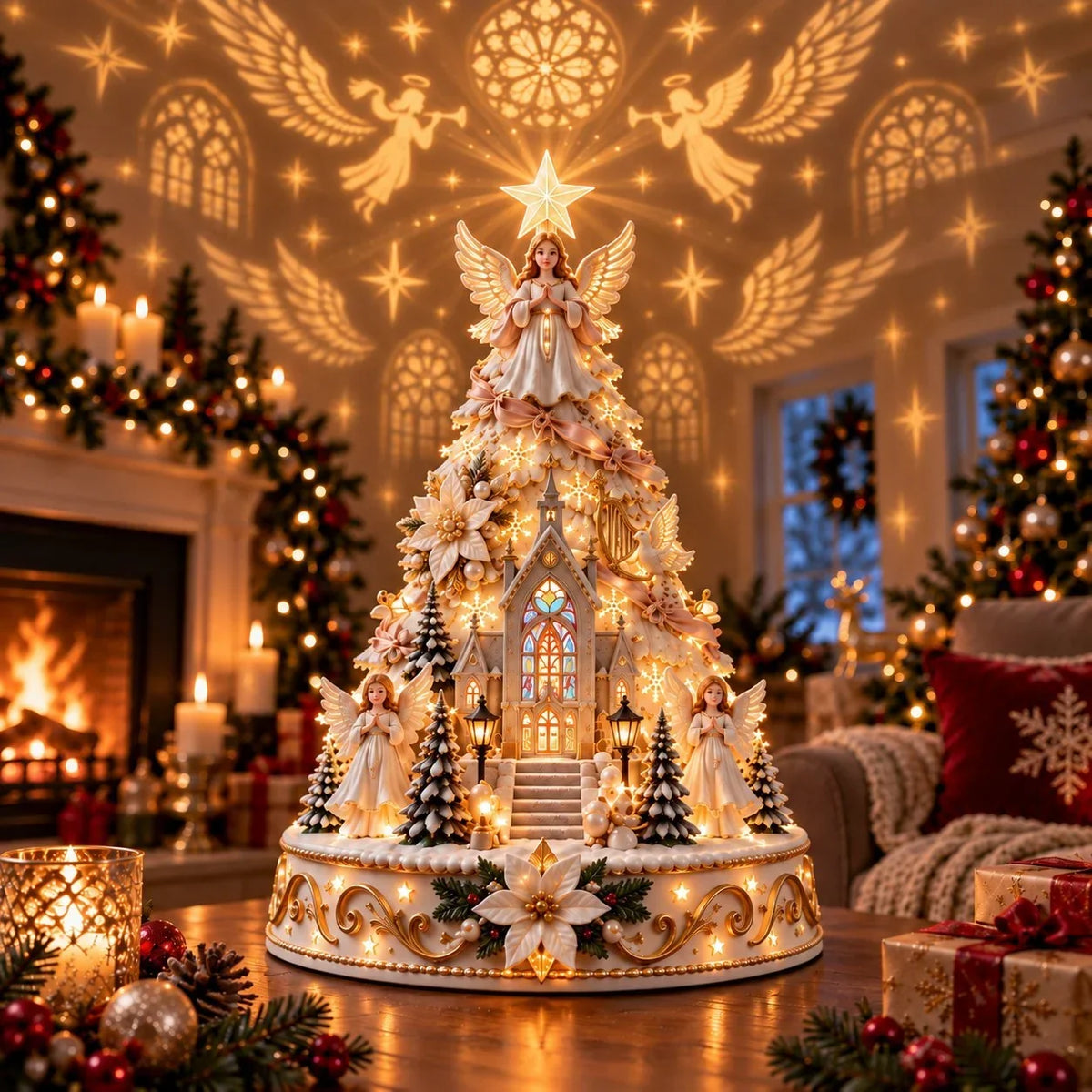 Christmas Village Decoration Illuminated Wall & Ceiling Projection