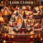 Christmas Village Tree Illuminated 3D Projection