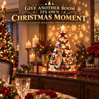 Christmas Village Tree Illuminated 3D Projection