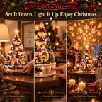 Christmas Village Tree Illuminated 3D Projection