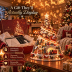 Christmas Village Tree Illuminated 3D Projection