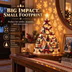 Christmas Village Tree Illuminated 3D Projection