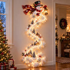 Christmas Wall Decor Illuminated Light Trail Holiday Scene