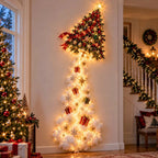 Christmas Wall Decor Illuminated Light Trail Holiday Scene