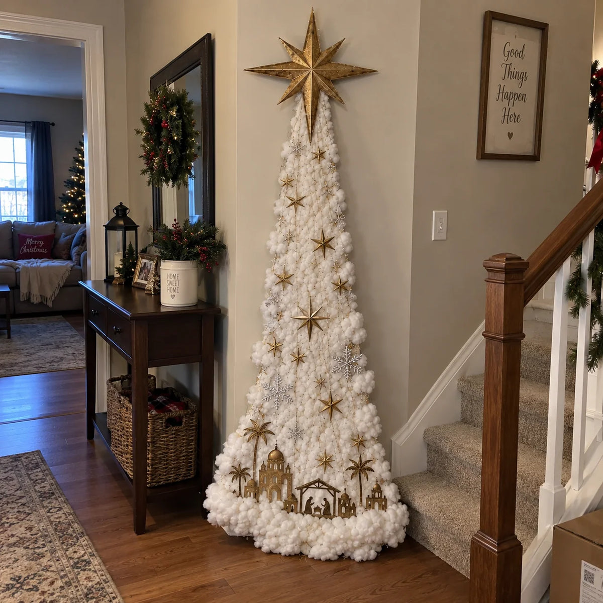 Christmas Wall Light Illuminated Warm Glow